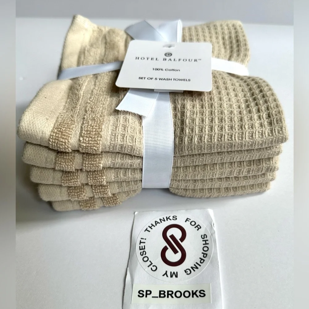 🎁Hotel Balfour Oversized Bath Towel Set - 9 Pieces - Truelinen